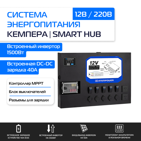 ATEMPOWER SMART HUB CONTROL BOX Система энергоснабжения автодома