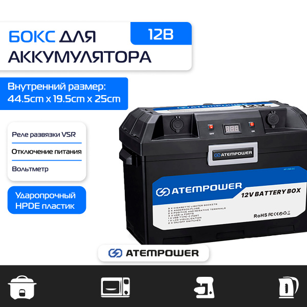 Бокс для аккумулятора ATEMPOWER BATTERY BOX / AP12BB-DC