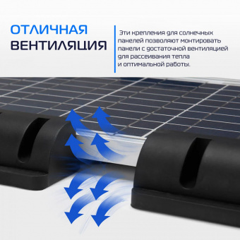 Крепление солнечных панелей для кемпера ATEMPOWER Solar Mounting 7pcs BLK / AP-MB7PCS-BLK